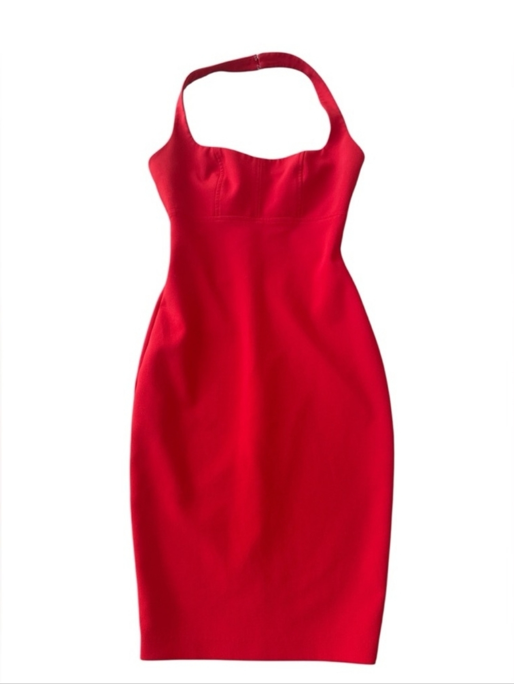 LIKELY Dixie Red Halter Sheath Dress - Picture 4 of 16